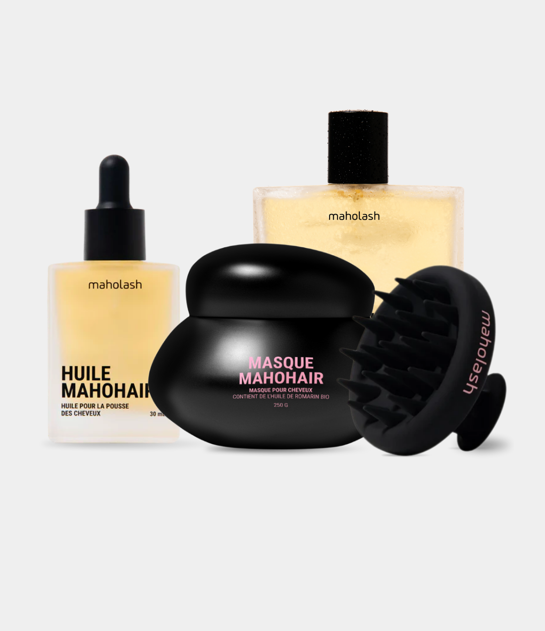 Le pack Lotion + Masque + Huile + Brosse